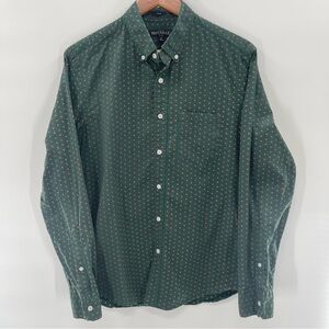 J. Crew Merchantile Flex Slim Forest Green Long Sleeve Button Down Shirt Size M